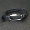 Pulsera de Paracord con Mosquetón Noter Para Hombres Aventura al Aire Libre Pulsera de Rescate de Emergencia Regalo Para Novio Pulsera Hiphop Rock