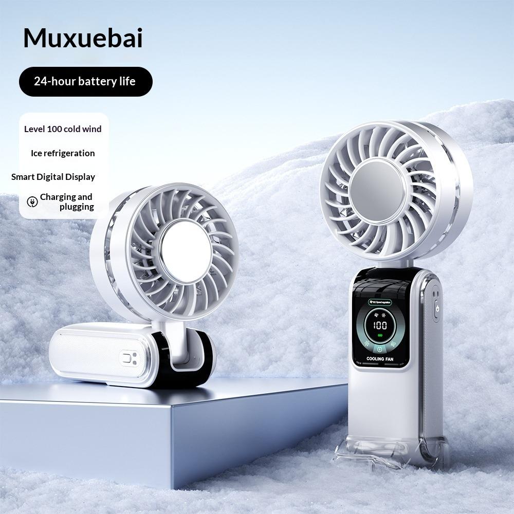 Semiconductor Cooling High Speed Handheld Fan Usb Mini Portable Charging Folding Violent Small Fan