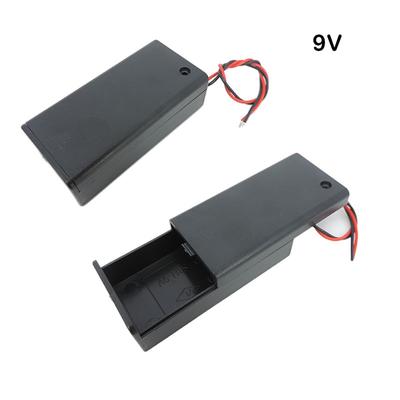Pudełko na baterię 9V Uchwyt Przewód przyłączeniowy Kabel Z przewodem Włącznik/Wyłącznik Pudełko PP3 Do zasilacza DIY Adapter Dok