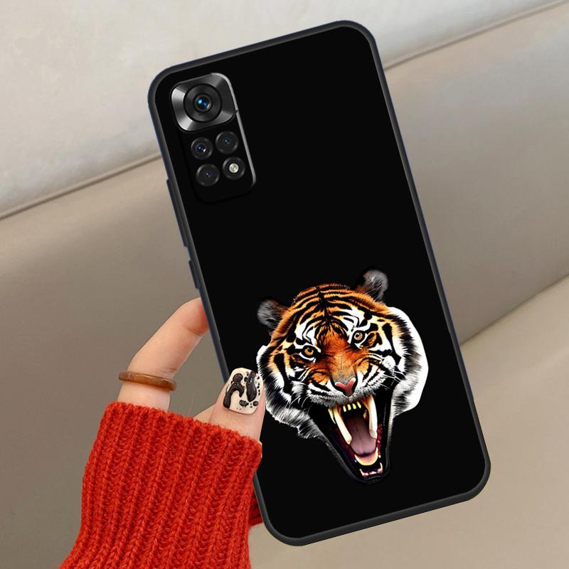 Ferocious Tiger Animal Case For Xiaomi Redmi Note 14 13 12 10 11 15 Pro Plus Cover For Redmi 15 15C 13C 10C 12C 14C