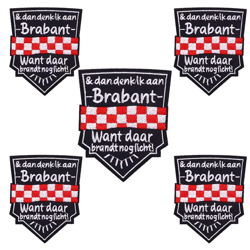 5pcs Wholesale Brabant Carnival Embroidered Patches Iron On Patch For Clothing Sew Netherland Patches On Clothes Decoration 