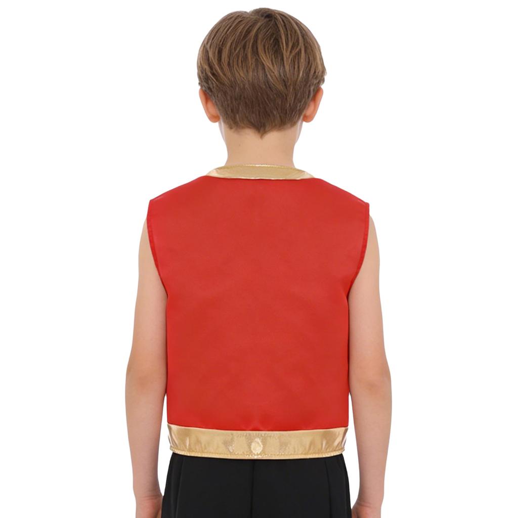 Kids Game Character Cosplay Costume Role Play Loose Vest Halloween Dress Up Party Outfit Set