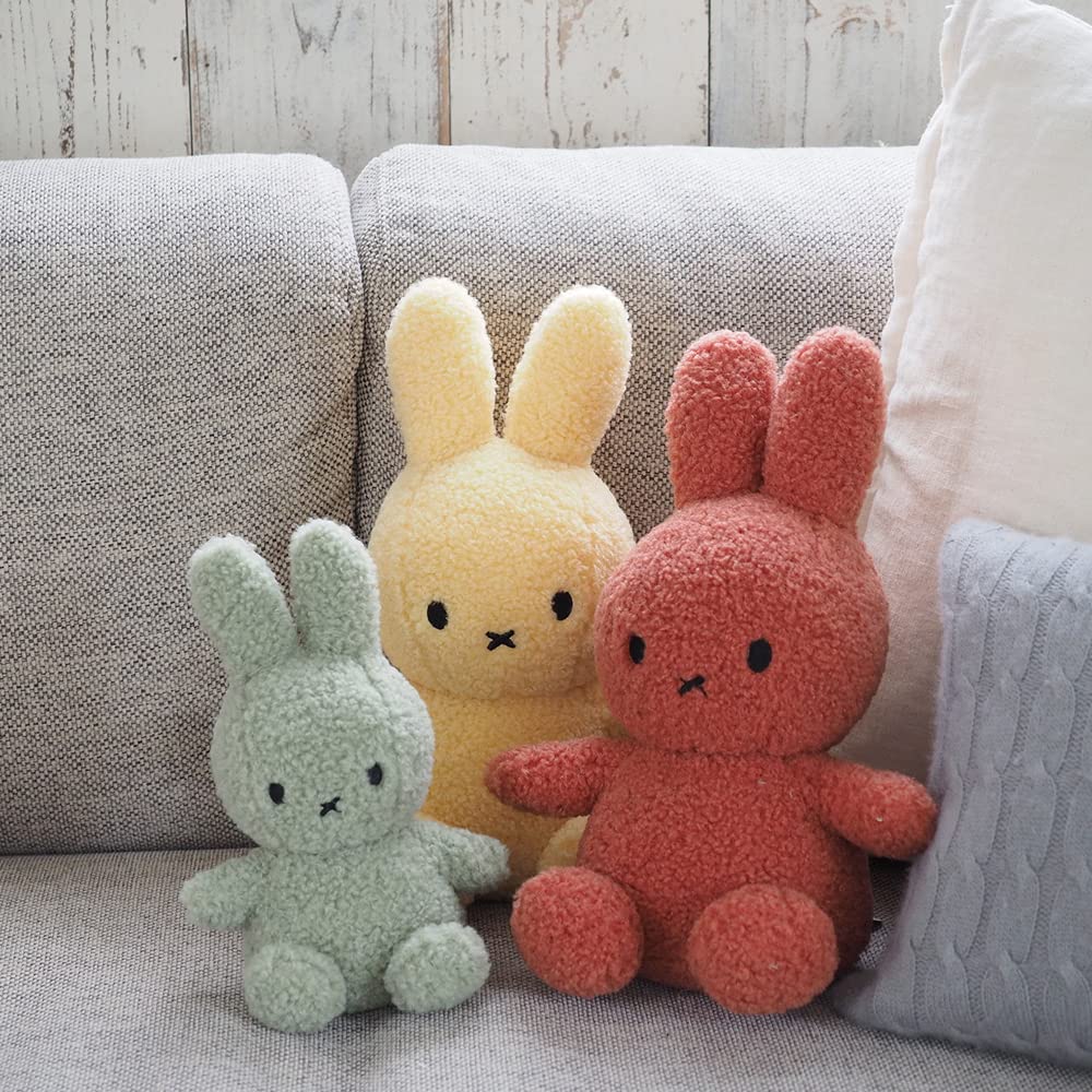 BON TON TOYS Miffy Recycled Teddy Bear, 33cm, BTT-012 (Matcha Green)
