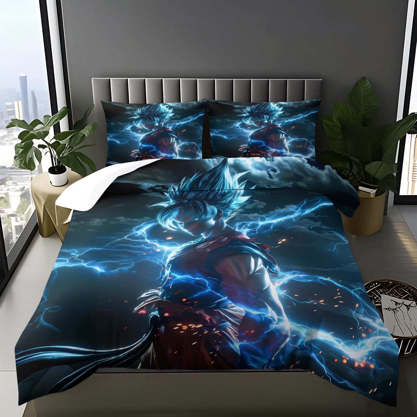 

3D Anime Pattern Duvet cover Pillowcase, HD Printing Bedding, Children and Teenagers four Seasons Bedroom Decoration EU Single 2Pcs&Sham