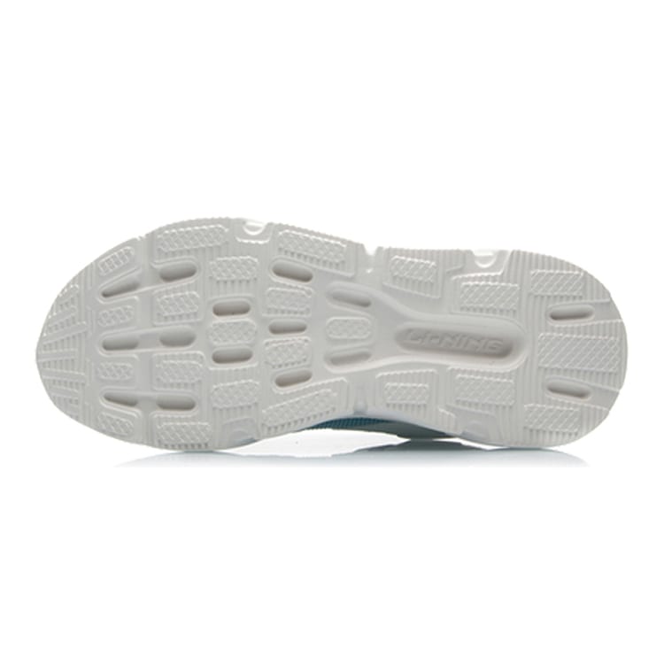 Li Ning Comfortable And Trendy Cushioning Slip Resistant Abrasion Resistant Low Top Running Shoes Women's Mist White ARHQ108-4