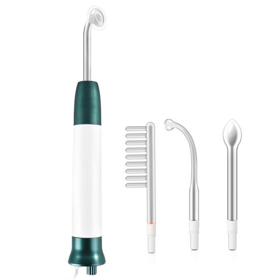 

Vortex Палочка для роста волос Электротерапевтический стержень Питает корни волос Вихревая расческа Комплект Эффективное впитывание Вихревая расческа Удобный Омолаживатель для волос EU зелёный