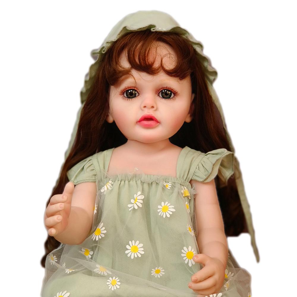 50CM Washable Lifelike Soft Hand-painted Simulation Baby Reborn Doll Children Accompany Play Doll Gift