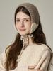 Hwaiteusaenjeu Raccoon Wool Blend Heart Earmuffs Ribor (3 Colors)