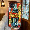 C-CocaS-Fashion Cola Silicone Matte Phone Case For Iphone 13 14 15 16 Pro Max 11 12 X Xs Max Soft Cover
