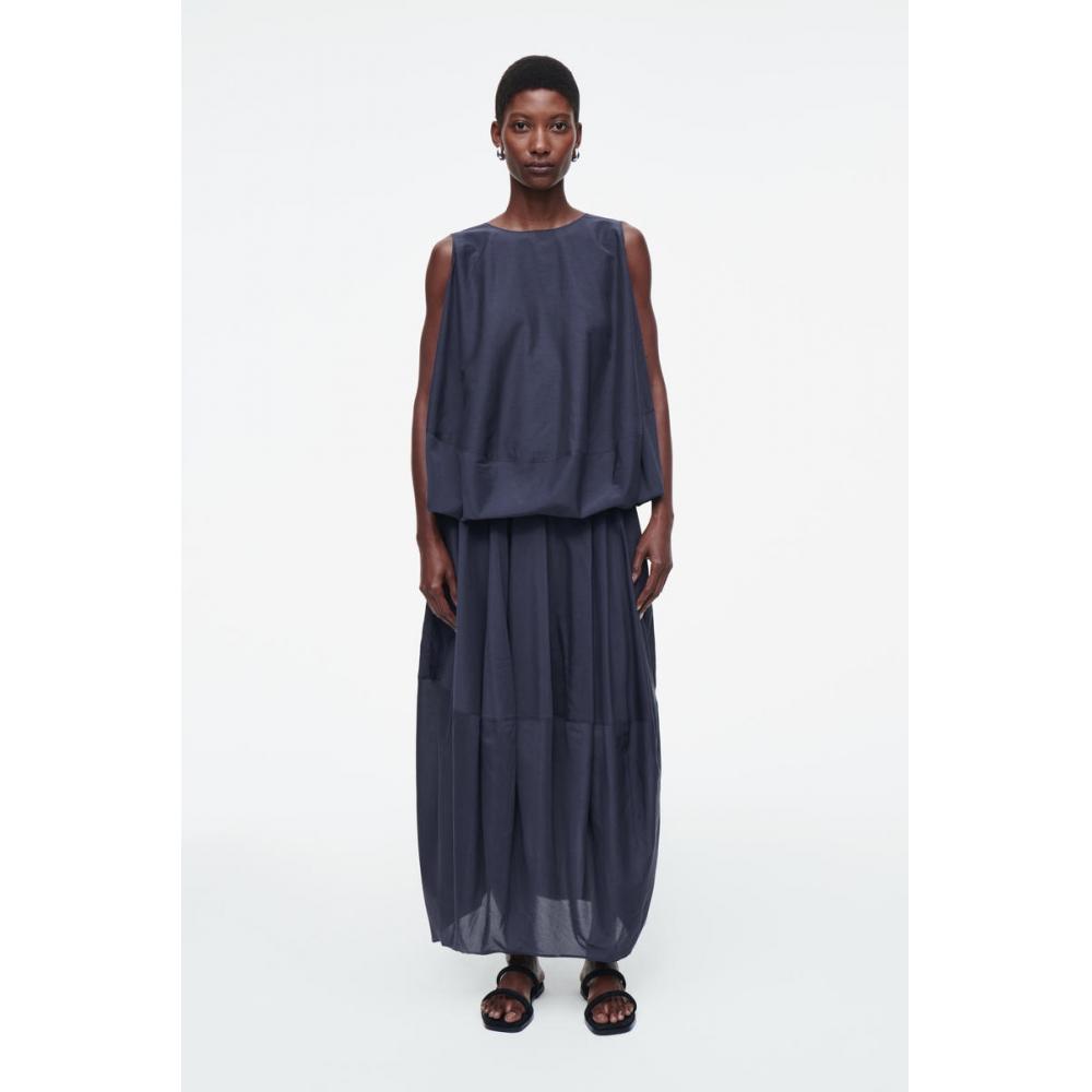 

Cos Japan Balloon Midi Skirt navy/36