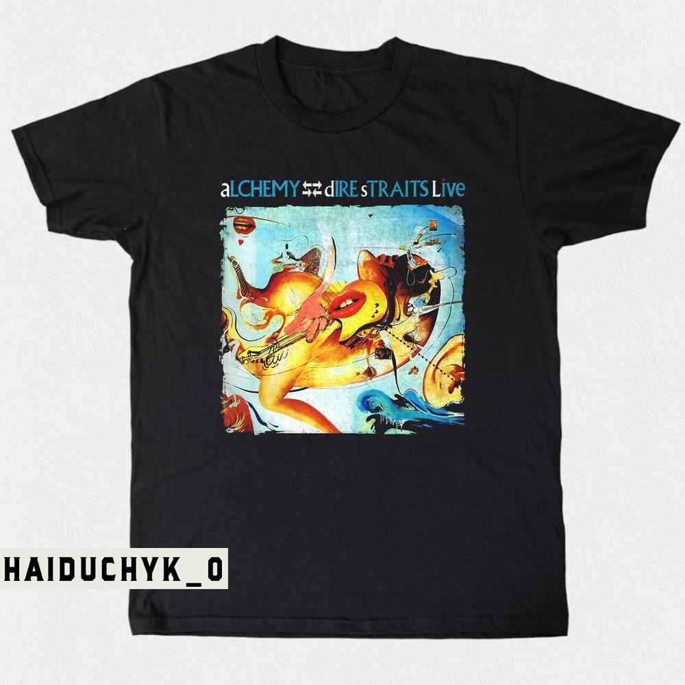 Dire Straits- Alchemy Unisex Black T-shirt S-5XL Unisex T-Shirt M