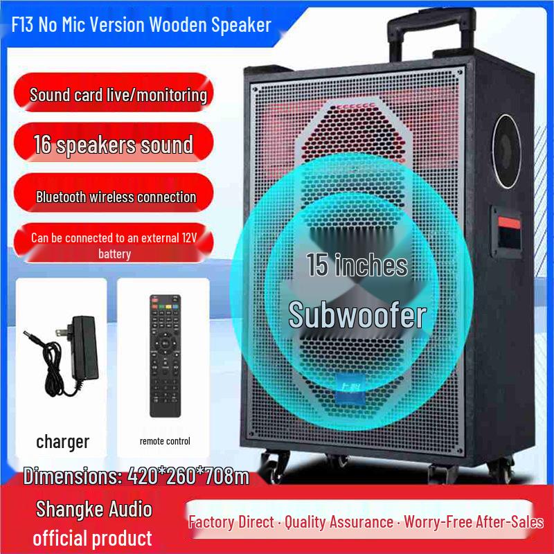 High Power Portable Bluetooth Speaker: Square Dance, Outdoor Use, Home Amplifier, and Singing Performance