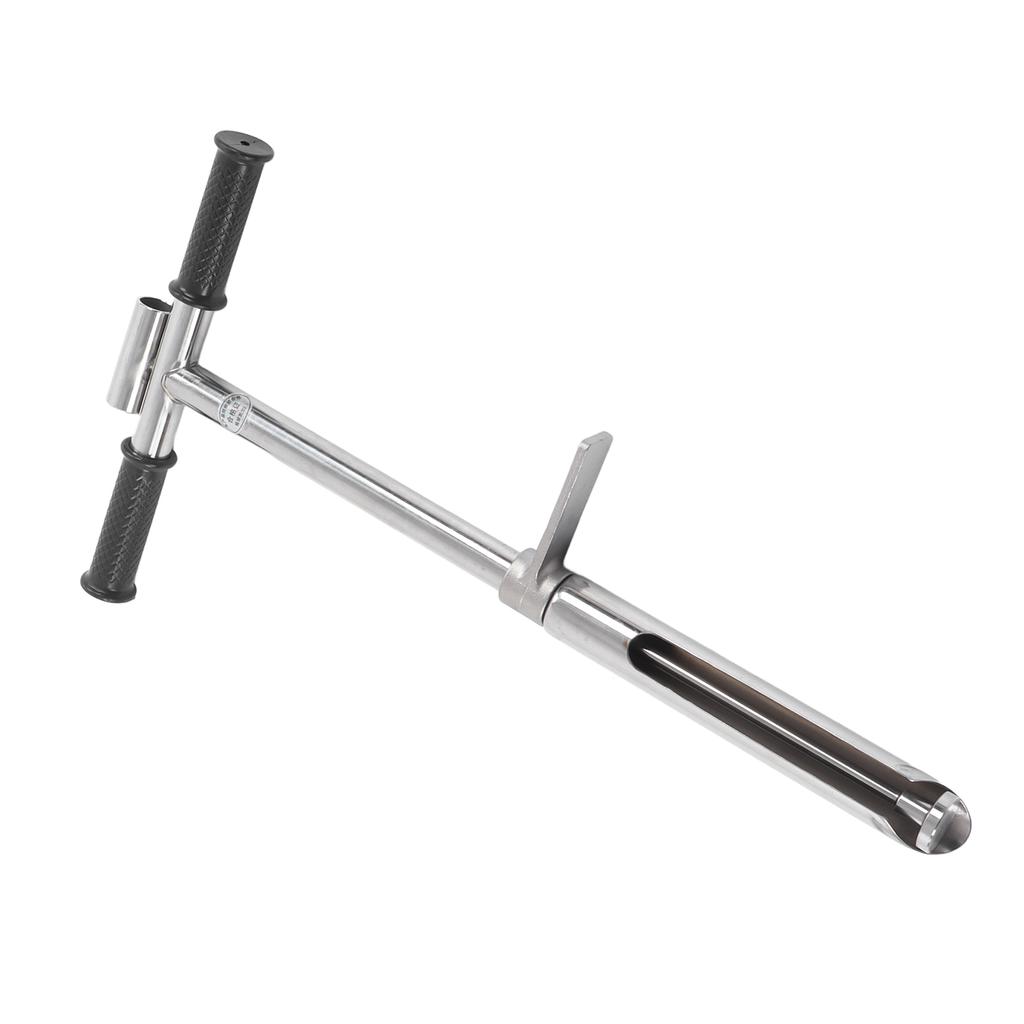 Soil Sampler Probe Tool Stainless Steel Accurate with Ejector Foot Pedal for Lawn Garden