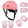 Kids 7 In 1 Helmet and Pads Set Adjustable Kids Knee Pads Elbow Pads Wrist Guards for Scooter Skateboard Roller Skating Cycling