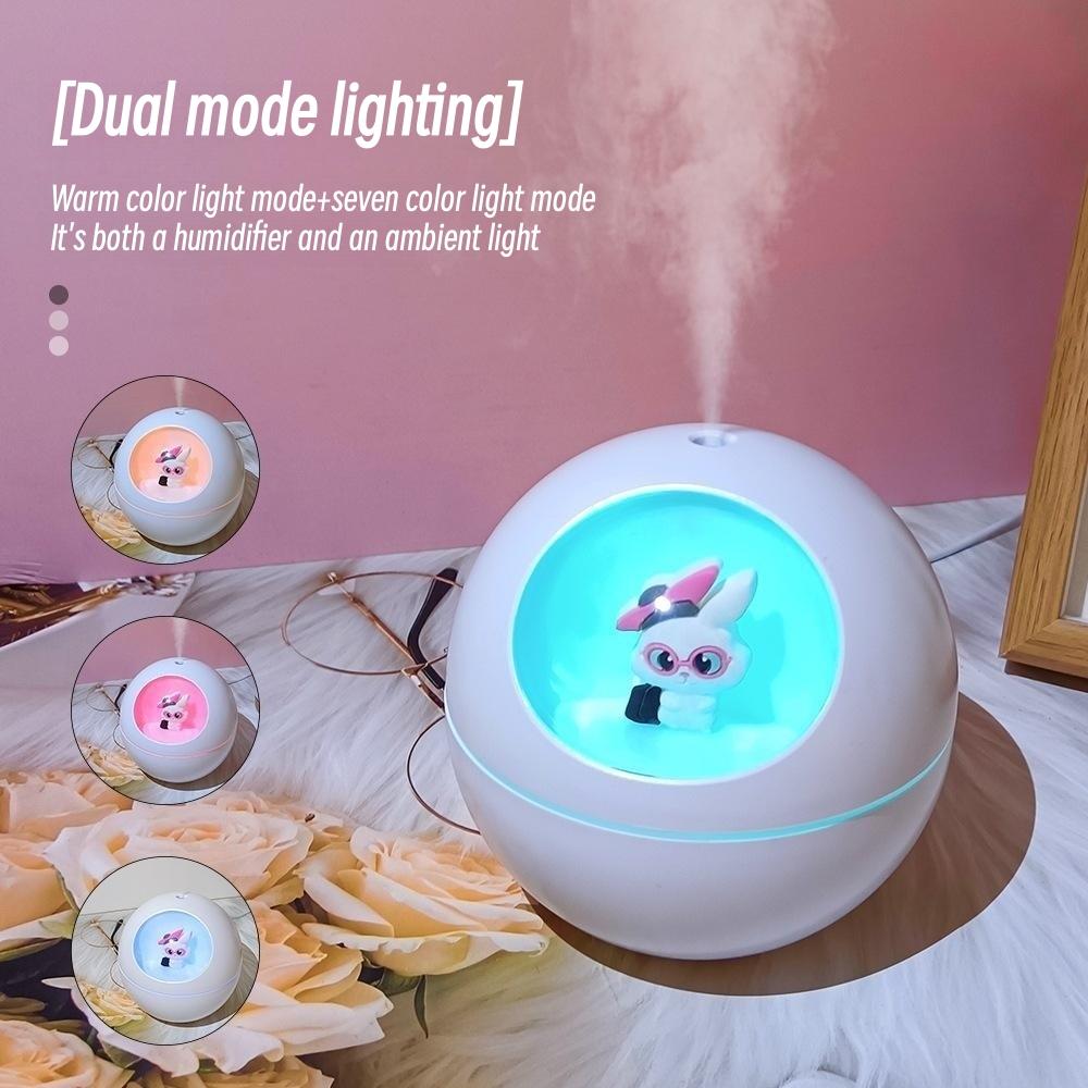 230ml Mini nawilżacz powietrza Usb z kolorowym światłem przenośny dyfuzor olejków eterycznych ultradźwiękowy cichy generator mgiełki do domowego biura