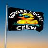 1pc Fun Banner, Single-Sided Printing, Rubber Duck Squad Captain Rubber Duck Flag, with 2pcs Metal Grommets, Durable Polyester Fiber, Indoor Outdoor H