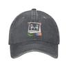 Merch DeBi TiRAR MaS FOToS Chair Puerto Rico Flag Bad Bunnys Retro Denim Washed Baseball Caps Unisex Cowboy Womens Trucker Cap
