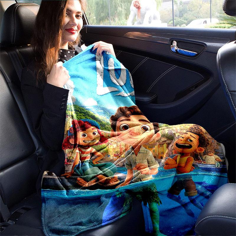 1pc, Disney Pixar Luca Home Decor Blanket Perfect for Couch, Bed, Travel, Camping, Car