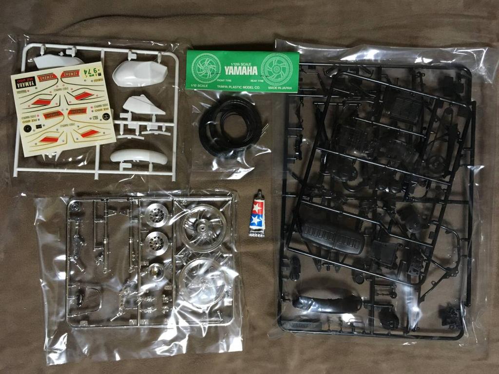 An extremely rare Kojika Tamiya Motorcycle Series !! product!!Kojika TamiyaYamaha RZ2501/12 NO.2/KIT NO.1402