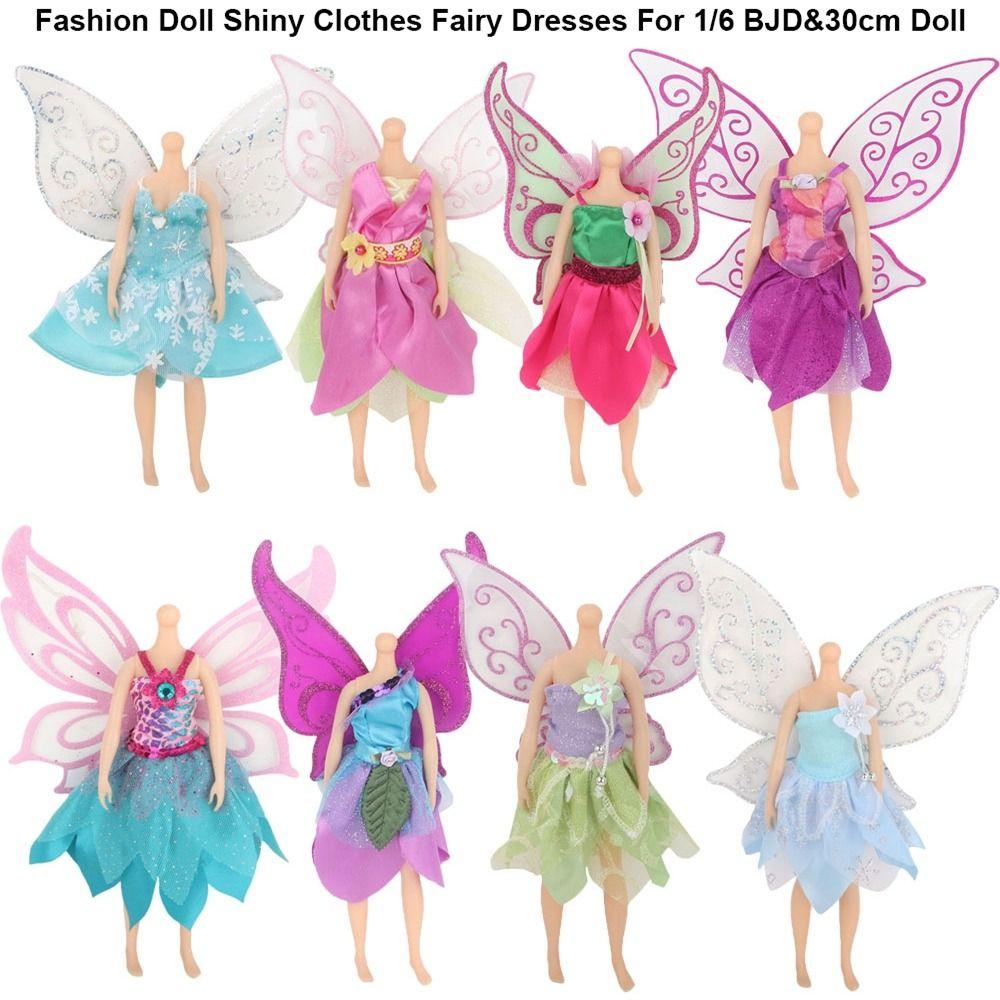 Cute Doll Clothes Fairy Dresses Butterfly Wing Skirt for 1/6 BJD&30cm Doll Doll Accessories Toys