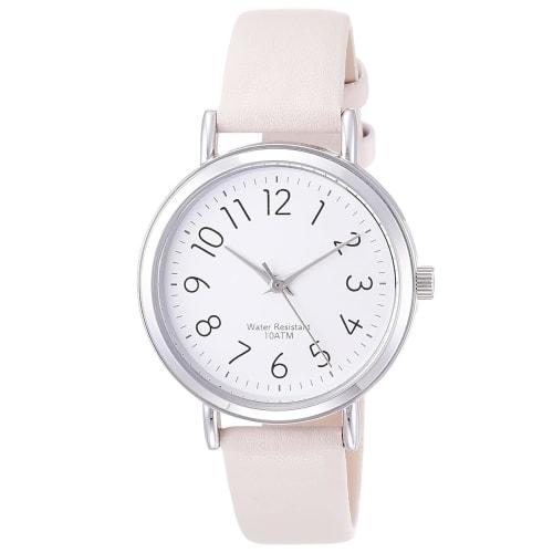 

Fieldwork Pluie Large Analog Watch, Waterproof, Leather Strap, ST245Z-1, Women s, White