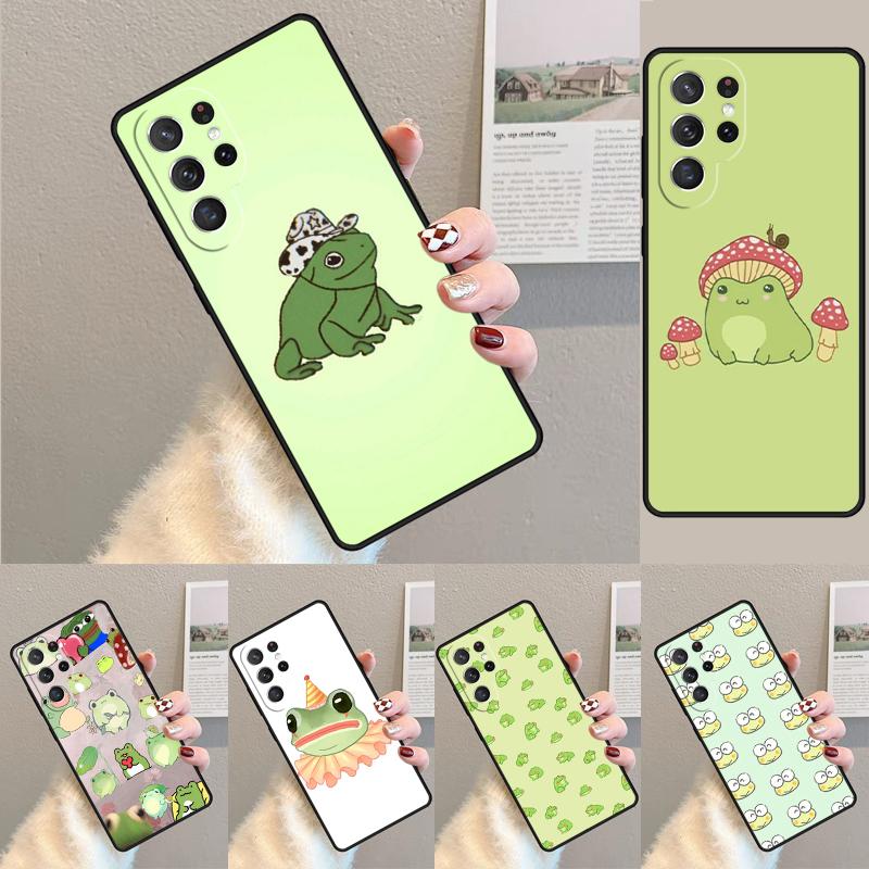Cute Cartoon Frog Phone Case for Samsung Galaxy note 10 pro S26 Ultra S23 S24 FE S25 S21 S22 PLUS shockproof Cove