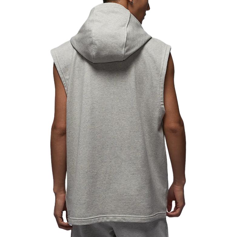 Jordan Sport Dri-Fit Crossover Sleeveless Hoodie Men hoodies Heather-Gray White HF9939050