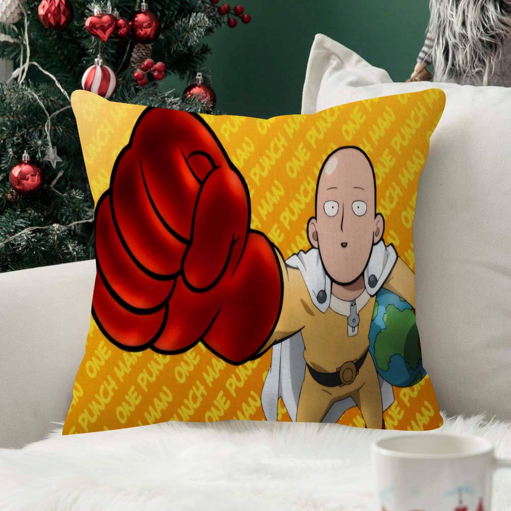 OOne PPunch Man Anime Pillow Cushion Cover Pillowcase Living Room Sofa Home Decorative Pillowcase