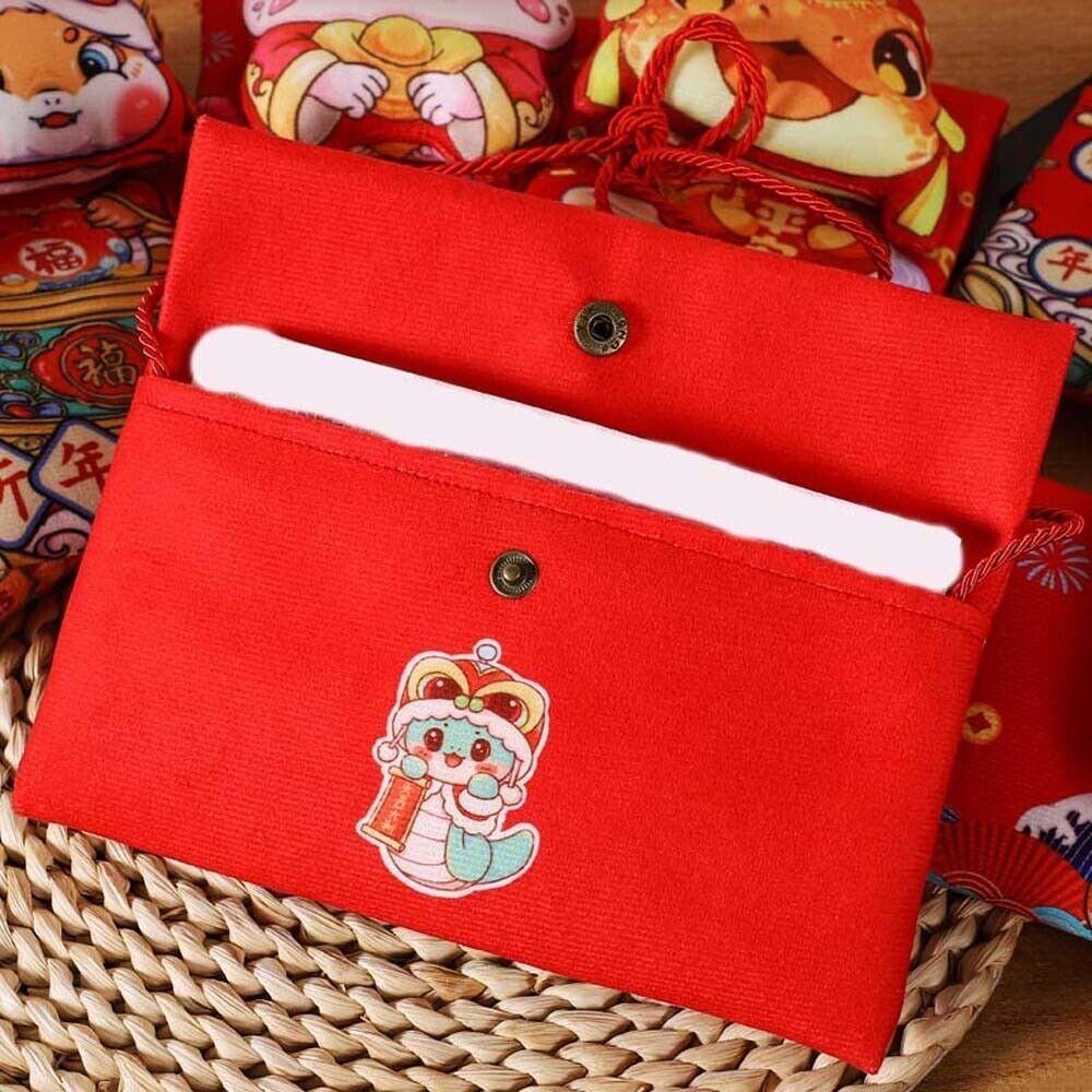 Cute Cloth Red Envelope Vertical Horizontal Money Pocket Red Red Envelope Bag New Year
