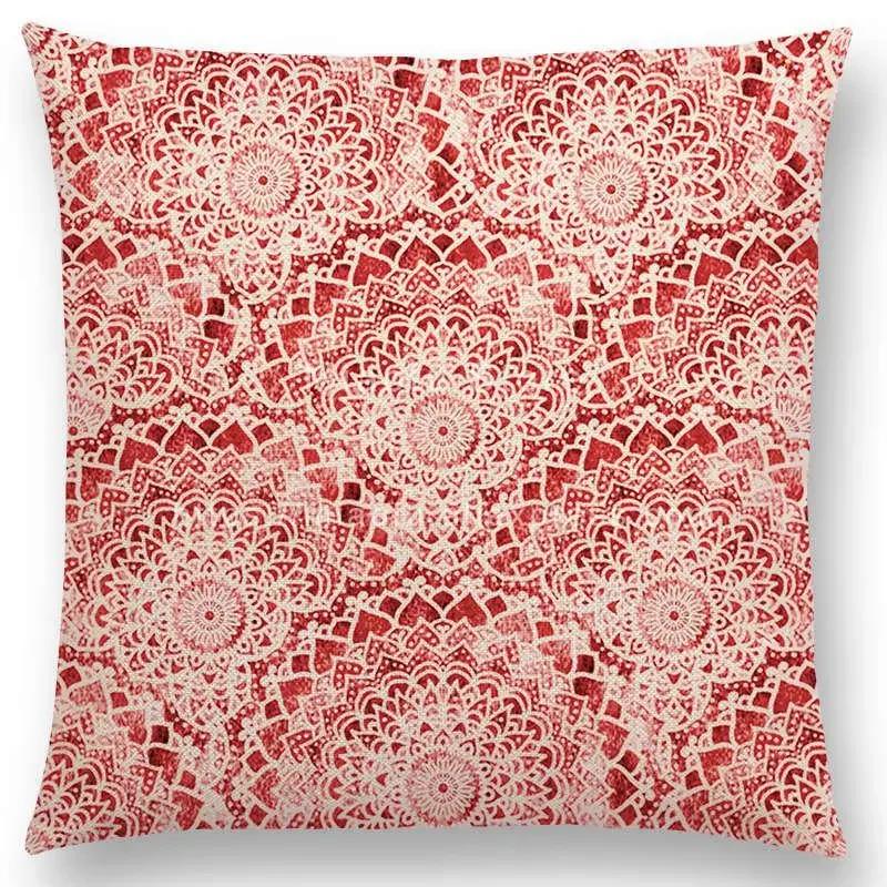 New Dreamy Rainbow Boho Beautiful Flower Gorgeous Floral Mandalas Fantasy Moon Stars Prints Cushion Cover Throw Pillow Case
