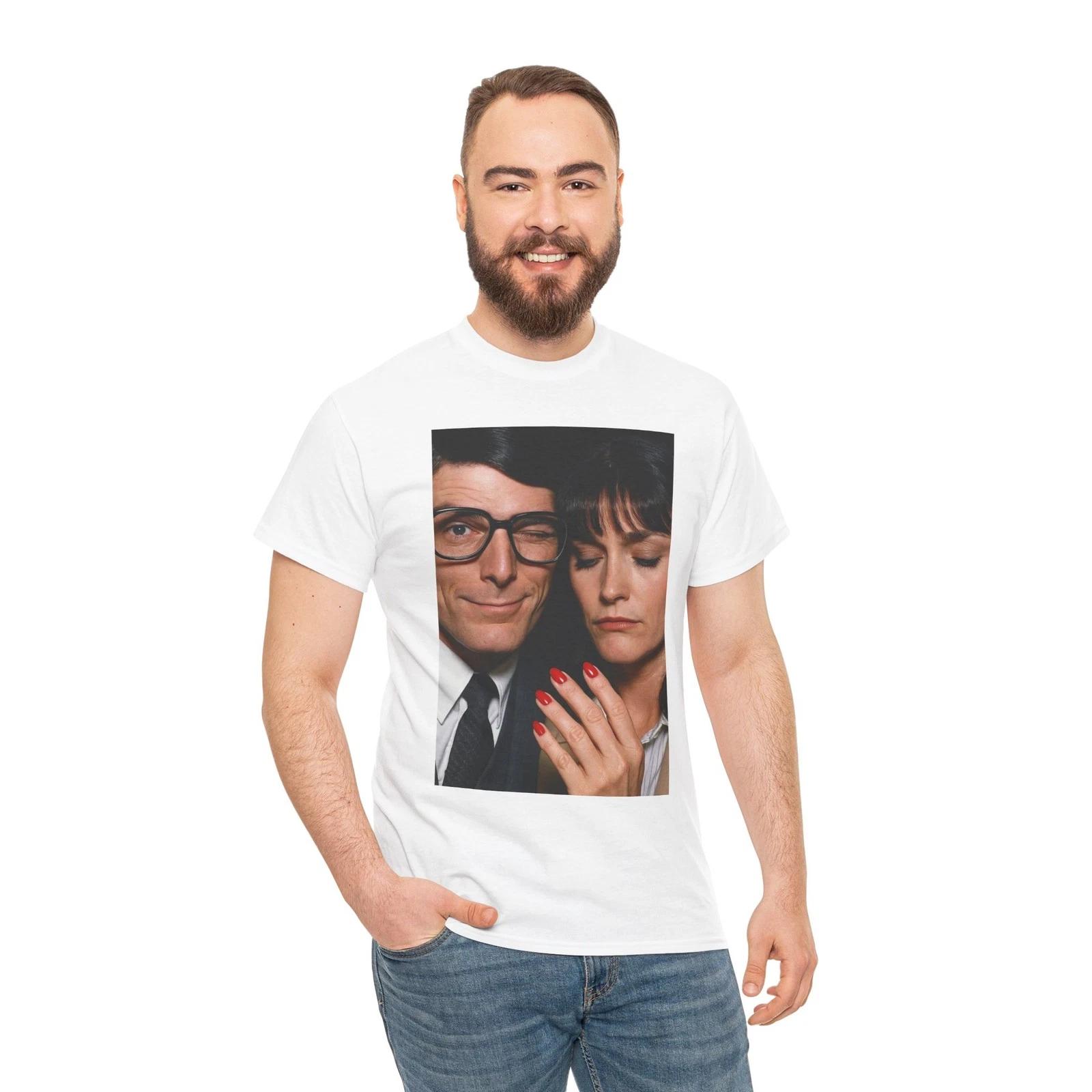 Retro Nostalgia superman Unisex Heavy Cotton Tee, Vintage Gift, Friends , Couple M