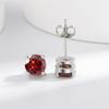 1 Carat Silver-plated S925 Stud Earrings, Four-claw Colored Diamond Earrings, Light Luxury Earrings 2026.