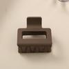 8.5CM x 10.5CM Rectangular Matte PS Hair Clip - Simple Shark Hair Accessory