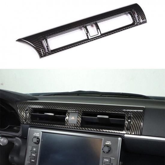 For GR86 / BRZ -2024 Carbon Fiber Central Console Air Outlet Vent Trim 1pcs