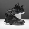 Mid Big Kids Basketball Shoes With Spiral Button Boys Athletic Sneakers for Fall