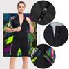 1.5mm Neoprene Shorty Mens Wetsuit UV-proof Front Zip Lycra Short Sleeves Diving Suit for Underwater Snorkeling Swimming Surfing