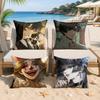 Lord Of The Mysteries Anime Cushion Cover Silky Short Plush Invisible Zipper Dustproof Sofa Pillow Case For Home Decor