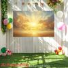 Tapestry Sunburst Dorato Nuvole Drammatiche Cielo Tramonto Appeso a Parete Per Soggiorno Camera da Letto Decorazione Arte Naturale Ispiratrice Stampa Casa