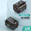 Pd 20W Usb & Type C Dual Ports Fast Charger Quick 3.0 Charger Adapter For Iphone 14 13 12 Xiaomi Samsung Eu&Us Wall Charging