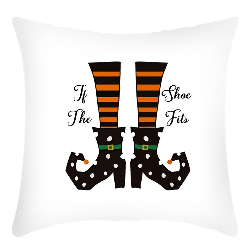 Halloween Cartoon Pillowcase New Printed Pillowcase Living Room Versatile Decorative Sofa Cushion Bedroom Bedside Pillowcase