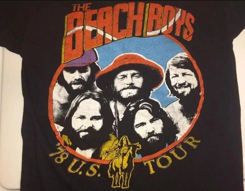 Beach Boys 1978 tour shirt black short sleeve Unisex Men Women T shirt