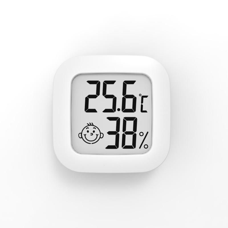 

Мини-комнатный термометр с ЖК-цифровым гигрометром, датчиком термометра белый