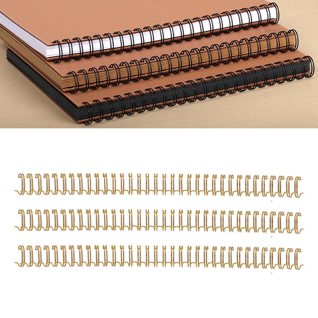 100 Stück Spiralbindespiralen 34   3:1 Teil   Papier Doppelspirale Bindespiralen 120 Blatt Kapazität 14,3 mm Durchmesser