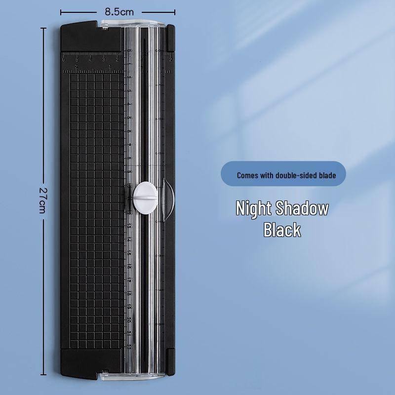 Portable Guillotine Paper Cutter with Round Corner Utility Knife for Students and Office Use