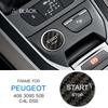 Carbon Fiber Engine Start Button Cover for Peugeot 408 308S 508 C4L DS5 2012-2023 Interior Sticker