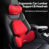 Must-Have for Driving Comfort! Premium Memory Foam Lumbar Support Cushion - Ergonomic Back Pillow for Car Seat with Removable Breathable Cover
