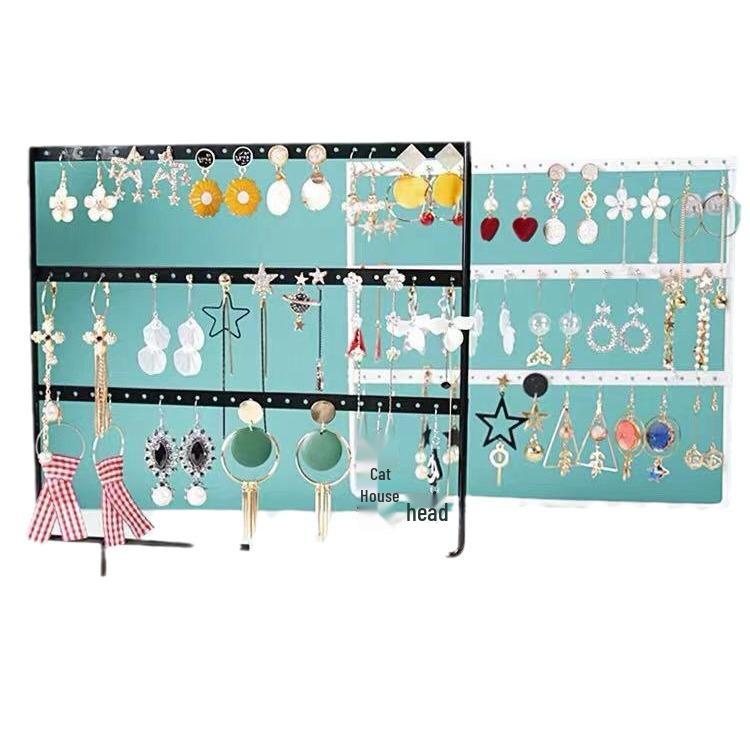 Wooden Desktop Earring Holder and Jewelry Display Stand