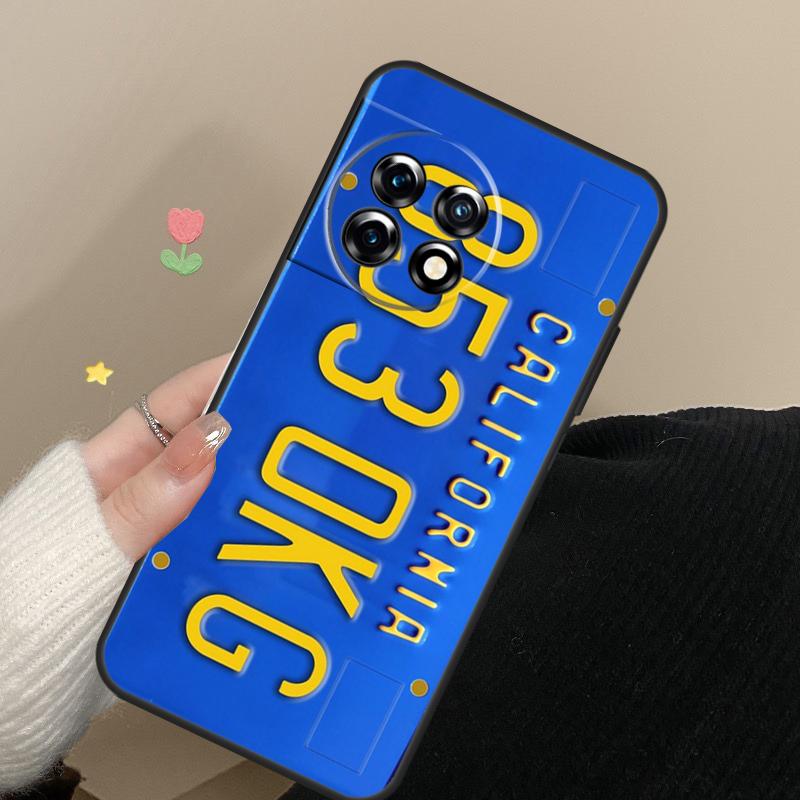 Number License New York Plate Cover For OnePlus 12 13 11 12R 13R 9 10 Pro 8T 9RT 10T 10R Nord 4 CE 2 3 Lite N30 N20 Case