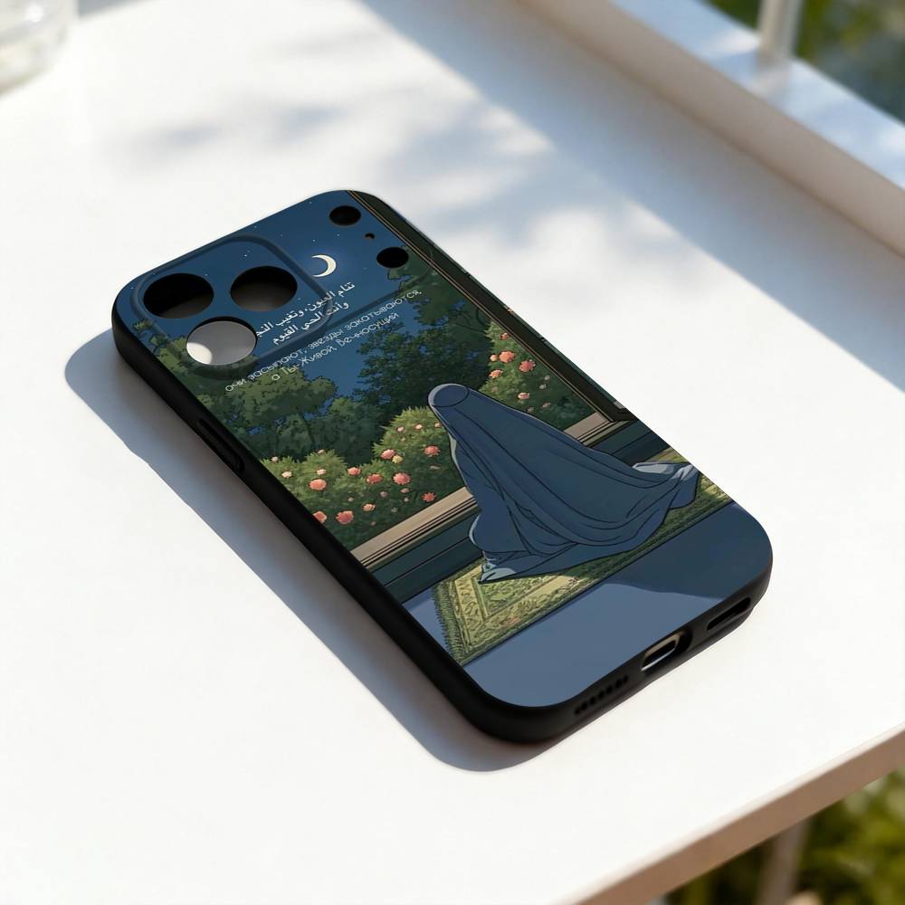 Quran Sabr Islam P-Patience Phone Case For iPhone 11,12,13,14,15,16,17,Pro,Max,Plus,E,SE4,Air,Mini Black Soft Cover iPhone13