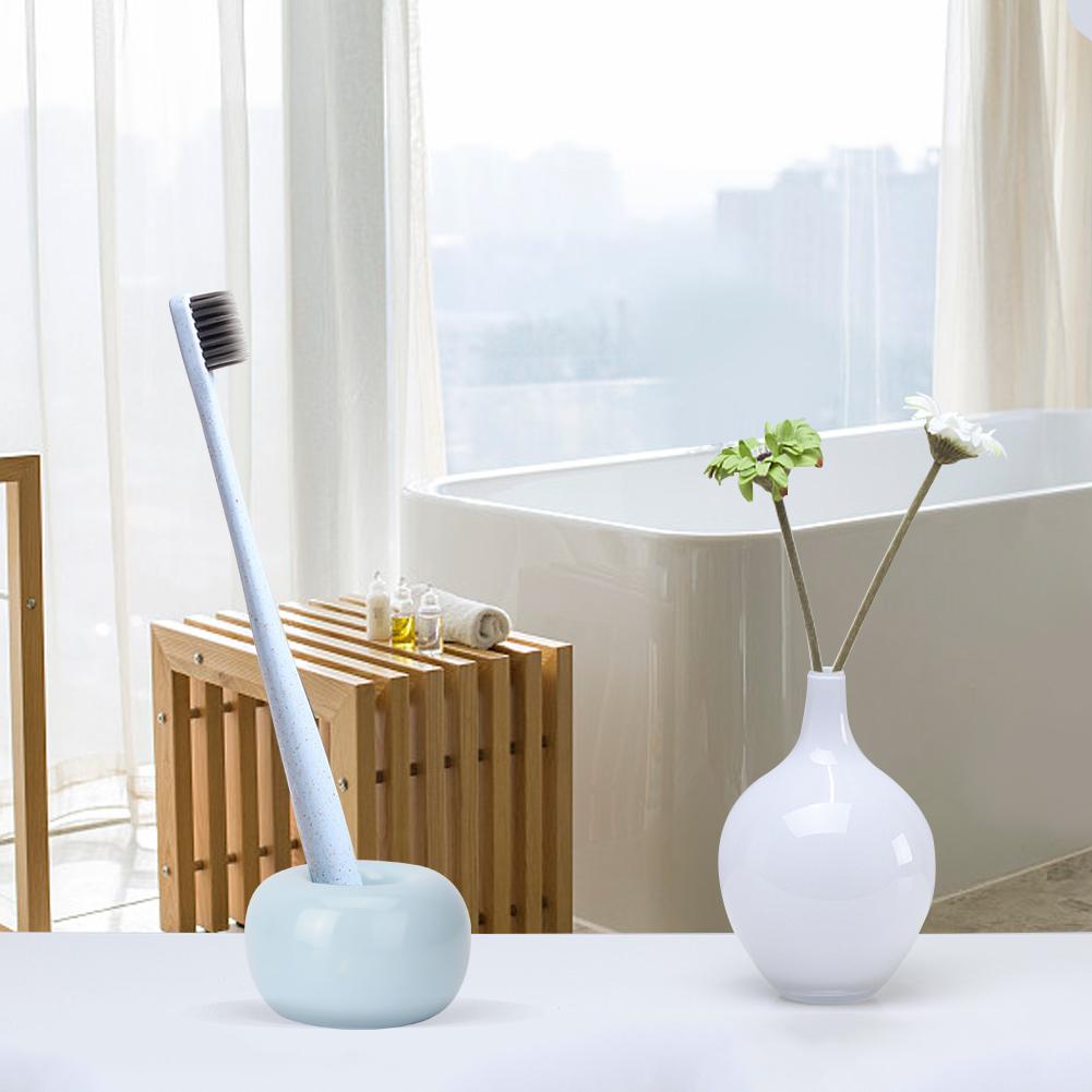 Donut Ceramic Toothbrush Holder Novel Candy Color Cute Multifunctional Toothbrush Base